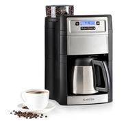 Klarstein Aromatica II Cafetière avec broyeur Noir ou Argent mit Thermoskanne argenté