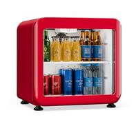 Klarstein Audrey Evo 40cm 45L Frigo à Boisson avec Porte Vitrée Rouge C