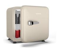 Klarstein Audrey Evo 43L Mini Frigo - Design Rétro, Silencieux 40 dB, Thermostat Réglable, Porte Réversible, Petit Frigo pour Chambres & Bureaux, Crème