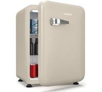 Klarstein Audrey Evo Mini-réfrigérateur 68 L Frigo design rétro silencieux compact Mini bar 3 couleurs Crème Beige