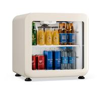 Klarstein Audrey Evo Réfrigérateur à boissons 45 L - Réfrigérateur à boissons avec porte vitrée, éclairage LED, température réglable de 0 à 10 °C, fonctionnement silencieux