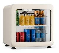 Klarstein Audrey Evo 40cm 45L Frigo à Boisson avec Porte Vitrée Crème C