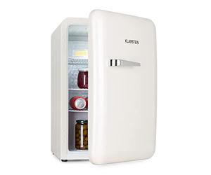 KLARSTEIN Audrey Mini - petit réfrigérateur, mini-bar compact, autonome, réfrigération par compression, capacité, réfrigération : 0-10 °C, d'une capacité de 70 litres, blanc