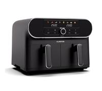 Klarstein AuraAir 1700W 10L Friteuse sans Huile Double Bac Noir/Argent