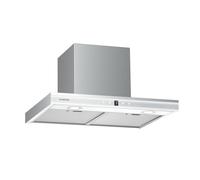 Klarstein Auriana Hotte Murale - 60cm, 690 m³/h, A+ Énergie, LED 6000K, WiFi & Tactile, Hotte Aspirante Silencieuse, Design Moderne, Filtre à Charbon, Noir