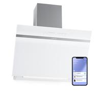 Klarstein Ava Smart 60cm 585m³/h Hotte Décorative Blanc APP