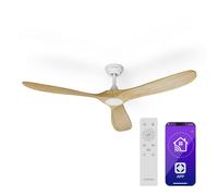 Klarstein Bahama Breeze Smart 152 cm 45,5 W Ventilateur de plafond Érable