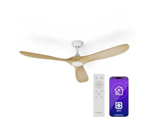 Klarstein Bahama Breeze Smart 152 cm 45,5 W Ventilateur de plafond Érable