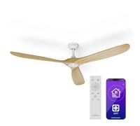 Klarstein Bahama Breeze Smart 178 cm 45,5 W Ventilateur de plafond Érable