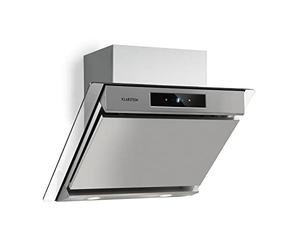 KLARSTEIN Balzac hotte aspirante - Extraction et recirculation d'air, Commande tactile, Eclairage LED, Filtre à graisse, Débit d'air 604m³/h, 250W, Argent, Type : Balzac Silent, 60cm
