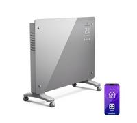 Klarstein Bansin Crystal Smart radiateur convecteur - 1500 W, montage mural/autonome, écran LED, contrôle par application, efficacité énergétique, protection contre la surchauffe et antigel