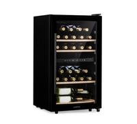 Klarstein Barossa 48cm 34 Bouteilles Cave à Vin 2 Zones Noir G