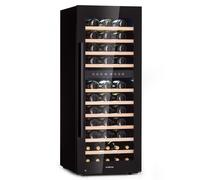 Klarstein Barossa 49,5cm 73 Bouteilles Cave à Vin 2 Zones Noir G