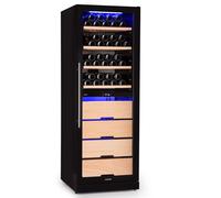 Klarstein Barossa 63cm 123 Bouteilles Cave à Vin 2 Zones Noir G