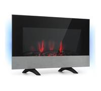 Basel Baseline Cheminée électrique 2000 watts 2 niveaux de chauffage 7 couleurs verre