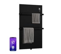 Klarstein BathRadiant Radiateur à panneaux infrarouges intelligent - 600 W, jusqu'à 10 m², IP44, sèche-serviettes, application, compatible avec Alexa et Google Home, commande tactile