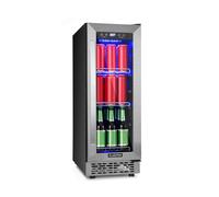 Klarstein Beerlager 82cm 56L Frigo à Boisson avec Porte Vitrée Argent E