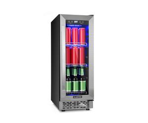 Klarstein Beerlager 82cm 56L Frigo à Boisson avec Porte Vitrée Argent E