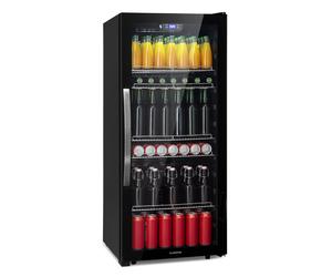 Klarstein Beersafe 127.7cm 242L Frigo Vitrine avec Porte Vitrée Noir E