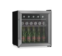 Klarstein Beersafe 44cm 47L Frigo à Boisson avec Porte Vitrée Argent E