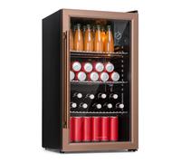 Klarstein Beersafe 84.5cm 80L Frigo Vitrine avec Porte Vitrée Cuivre E