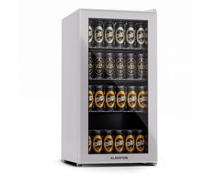 Klarstein Beersafe 84cm 74L Frigo Vitrine avec Porte Vitrée Gris clair E