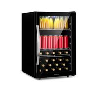 Klarstein Beersafe 85cm 147L Frigo Vitrine avec Porte Vitrée Noir D