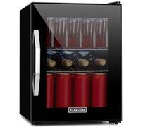 Klarstein Beersafe M Onyx Réfrigérateur 35 litres , 42 dB , éclairage LED , porte verre , classe énergétique C Noir G