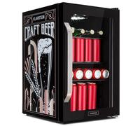Klarstein Beersafe Printing Craft 70L Frigo à Boisson avec Porte Vitrée Noir E