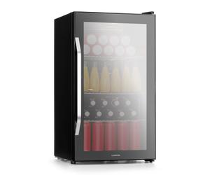 Klarstein Beersafe Reflect 85cm 80L Frigo à Boisson avec Porte Vitrée Noir E