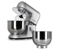 Klarstein Bella Argentea Set complet Robot de cuisine patissier multifonction + récipients - argenté