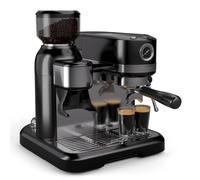 Bella Café Machine à expresso | Vintage | Broyeur | 19 bars | Mousseur à lait | manomètre | 1150 W