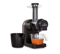 Klarstein Bella Elegance Extracteur de Jus 200 W - Slow Juicer avec Récipient 400 ml, Sans BPA, Base Antidérapante, Facile à Nettoyer, Noir