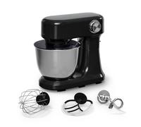 Klarstein Bella Evo Robot Pâtissier 1500W 5L Bol Inox 12 Vitesses Système Planétaire Pulse Robot Cuisine Multifonctions Noir