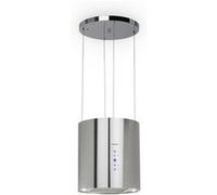Hotte aspirante d'îlot Barett Ø35cm recirculation 558 m³/h LED filtre à charbon actif B
