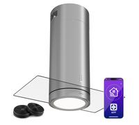 Klarstein Beretta Premium Smart 90cm 471,8 m³/h Hotte îlot Argent A