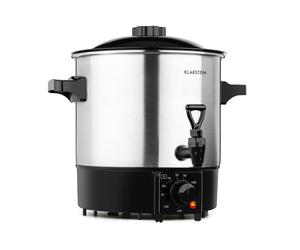 Klarstein Biggie Eco - Stérilisateur automatique et distributeur de boisson, 1000W, 30-100 °C, volume de 9L, robinet, voyants de contôle, grille de stérilisation fournie