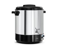 KLARSTEIN Biggie Stérilisateur Numérique Bocaux 25 L en INOX avec Robinet en Acier Inoxydable, 2000 W, 30-100 °C, Écran LCD, Minuterie, Vin Chaud, Arrêt Automatique