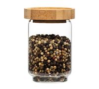 Klarstein Bocal empilable avec couvercle en bambou 250 ml empilable hermétique