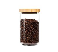 Klarstein Bocal empilable avec couvercle en bambou 750 ml