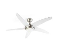 Klarstein Bolero 134 cm 55 W Ventilateur de plafond avec luminaire Blanc