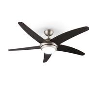 Klarstein Bolero 134 cm 55 W Ventilateur de plafond avec luminaire Noyer
