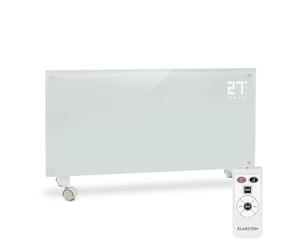 KLARSTEIN Bornholm - Radiateur électrique,Chauffage à convection, 2000 W,Idéal pour les pièces jusqu'à 40 m², 5°- 45°C,Timer,Écran LCD, 2 niveaux de chauffage,Norme IP24,Mode ECO - blanc