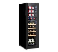 Klarstein Bovella 35cm 27 Bouteilles Cave à Vin 2 Zones Noir G