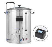 KLARSTEIN Brauheld Pro cuve, système de brassage de bière, 70 litres, 100-3300 W, MemoryBrew: 11 étapes programmables, minuterie, 30-100 ° C, circulation anti-brûlure, acier inoxydable