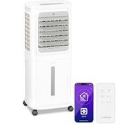 Klarstein Rafraîchisseur d'air connecté Breezcube - 340 m³/h, 10L, 30 m², 3 modes, 50W - Blanc