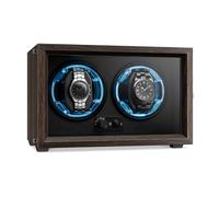 Klarstein Remontoir montres automatiques TPJ, 2 montres, porte en acrylique, LED bleues, 4 réglages