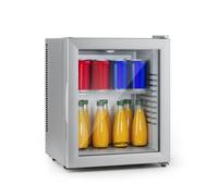 Klarstein Brooklyn 48cm 23L Frigo à Boisson avec Porte Vitrée Argent E