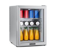 Klarstein Brooklyn 55cm 42L Frigo à Boisson avec Porte Vitrée Argent F
