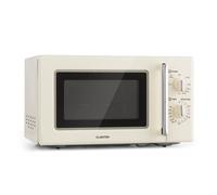 Klarstein Caroline Four micro-ondes 20L - 700 / 1000 w - look rétro crème créme G